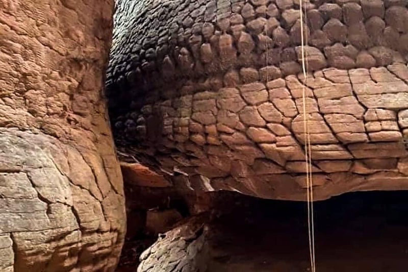 Is This Giant Snake Rock in Thailand an Actual Fossil?