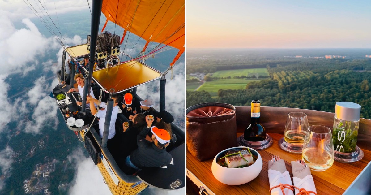 The First Hot Air Balloon Restaurant All About CuliAir Skydining